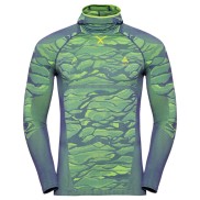 Odlo Men's Blackcomb Warm Long-Sleeve Base Layer Top, Bering Sea