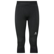 Odlo Men's Performance Warm 3/4 Base Layer Pants, Black