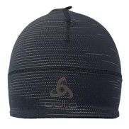 Odlo Polyknit Warm Eco Print Unisex Hat, Black Reflective