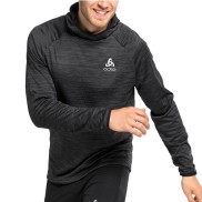 Odlo Run Easy Men's Mid Layer Hoody, Black Melange