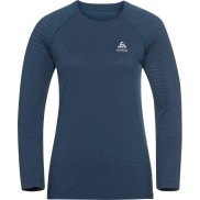 Odlo Essential Seamless LS Women's Running shirt, teal melange