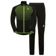 Odlo Stryn Men's Ski Set, Black/Yellow