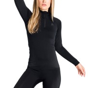 Odlo The Performance Warm Eco HZ Turtleneck Women's Base Layer Top, Black