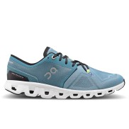 On Cloud X 3 Men's Shoes, Pewter/White