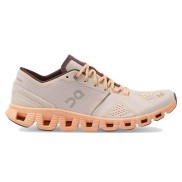 On Cloud X Women's Shoes, Silver/Almond