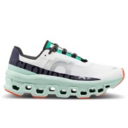 On Cloudmonster Women's Shoes, Undyed-White/Creek