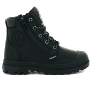 Palladium Pampa HI Cuff Waterproof Kid's Boots, black