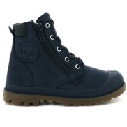Palladium Pampa HI Cuff Waterproof Kid's Boots, mood indigo