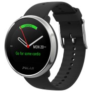 Polar Ignite GPS Fitness Watch With Heart Rate Monitor, Black/Silver