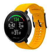 Polar Ignite GPS Fitness Watch With Heart Rate Monitor M/L, Yellow/Black