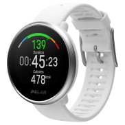 Polar Ignite GPS Fitness Watch With Heart Rate Monitor S, White/Silver