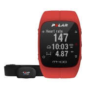 Polar M400 GPS Running Watch, Red