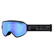 R2 Avalanche Ski Goggles, Blue Chrome, Black