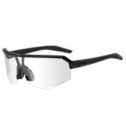 R2 Fluke Sport Sunglasses, Matte Black/Photochromatic Clear to Grey