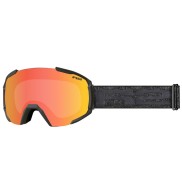 R2 Glacier Ski Goggles, Matt Black, Red Chrome
