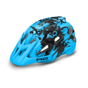 R2 Wheelie Kids Bike Helmet, blue/grey