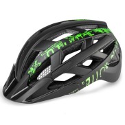R2 Lumen Bike Helmet, Black/Green