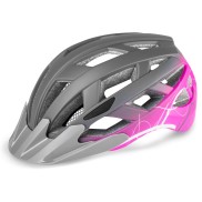 R2 Lumen Bike Helmet, Grey/Pink