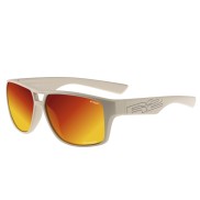 R2 Master Sport Sunglasses, Matt Beige, Polarizing Gray With Red-Black