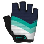 R2 Ombra Women's Bike Gloves, Blue/Mint Green/White