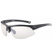 R2 Racer Sport Sunglasses, Clear, Black