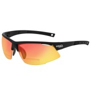 R2 Racer Sport Sunglasses, Grey, Black/Black