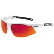 R2 Racer Sport Sunglasses, Shiny White/Black