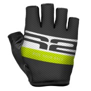 R2 Ride Bike Gloves, Black/White/Yellow | Velo Cimdi