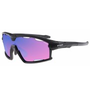 R2 Rocket Sport Sunglasses, Blue Revo, Black