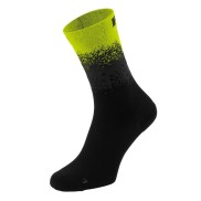 R2 Steep Bike Socks, Black/Neon Yellow