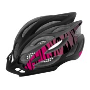 R2 Wind Bike Helmet, Black/Gray/White/Pink