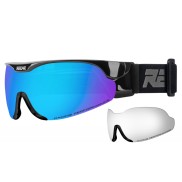 Relax Cross Ski Goggles, Shiny Black, Ice Blue Platinum