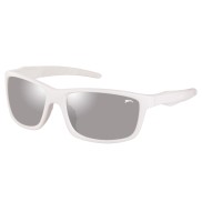 Relax Gaga Sport Sunglasses, Polarizing Gray CLOUD, Matt White