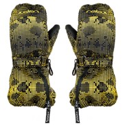 Relax Kids Ski Gloves Puzzyto, Black/Yellow