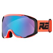 Relax Kids Ski Goggles De-Vil, Shiny Neon Red/Black