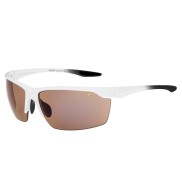 Relax Victoria Sport Sunglasses, Brown Bronze, Shiny White/Black