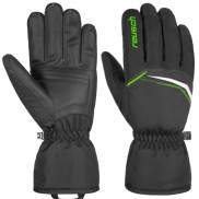 Reusch Men's Alpine Ski Gloves Snow King, Black/Green | Vīriešu Cimdi