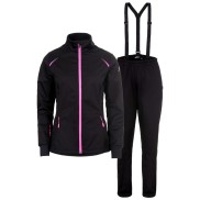 Rukka Women's Softshell Ski Set, Black/Pink