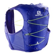 Salomon Active Skin 8 Running Vest, Clematis Blue/Yellow