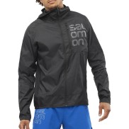 Salomon Bonatti Cross Wind Men's Wind Jacket, Black