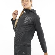 Salomon Bonatti Cross Wind Women's Wind Jacket, Black