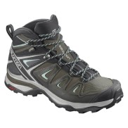 Salomon X Ultra 3 Mid GTX Women's Hiking Shoes, Olive/Black