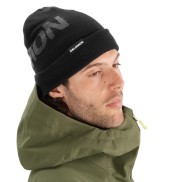 Salomon hat HERMITAGE BEANIE, Deep black - Unisex