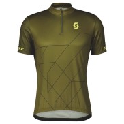 Scott RC Team 20 SS Men's Shirt, Fir Green/Bitter Yellow