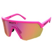 Scott Sport Shield Sunglasses, Acid Pink/Pink Chrome