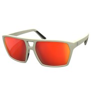 Scott Tune Sunglasses, Sand Beige/Red Chrome