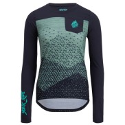Silvini Ella Enduro Long Sleeve Women's Jersey, Navy/Green