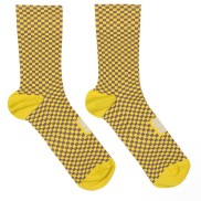 Sportful Checkamte Cycling Socks, yellow 