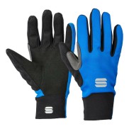 Sportful Softshell Kid's Gloves, Blue/Black