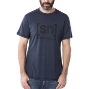 super.natural Logo Men's Tee, Blue Iris Melange